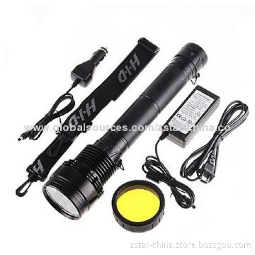 HID Xexon Flashlight Torch, 85W, 8,700mAh Rechargeable Battery, Stainless/Aluminum Alloy Tool Case